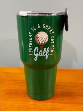 Every Day Is A Great Day For Golf 30 oz Stainless Steel Insulated Tumbler Green